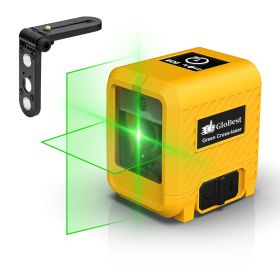 Laser Level, Rechargeable Lithium Battery Level Tool, Self-Leveling Green Cross Line Laser For Picture Hanging, Tiling, Home Renovation, Includes