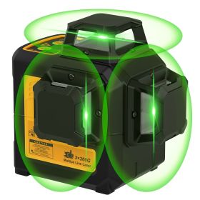 Self Leveling Laser Level Tool, 3x360 Line Lasers, 12 Lines Green Beam Leveler Tool, With Self-leveling, Manual, Pulse Mode, Lazer Level With 360