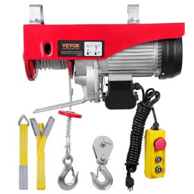 VEVOR Electric Hoist, 1320 Lbs Lifting Capacity, 1150W 110V Electric Steel Wire Winch With 14ft Wired Remote Control, 40ft Single Cable Lifting H
