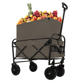 Minimeetall Multi-use Bag,Collapsible Foldable Wagon Cart Beach Wagon Heavy Duty Utility Cart Utility Wagon Grocery Cart For For Camping 3pcs Plastic