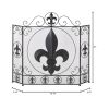 FLEUR-DE-LIS FIREPLACE SCREEN