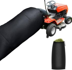 Lawn Tractor Leaf Bag For Riding Lawn Mower Reusable Big Capacity Mower Leaf Bag Black Grass Catcher Bag