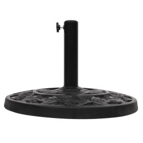 Umbrella Seat Semi-circular Resin Black