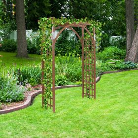 7FT Dark Brown Garden Arch