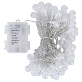 32.8Feet Globe String Lights Battery Powered Waterproof Decorative Fairy Lamp with 8 Lighting Modes Remote Control for Garden Lawn Patio