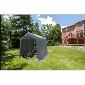 7x8 Ft Outdoor Portable Gazebo Storage Shelter Shed With 2 Roll Up Zipper Doors & Vents Carport For Motorcycle Waterproof And UV Resistant Anti-Snow P