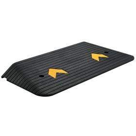 Upgraded 3inch Natural Rubber Threshold Ramp - Heavyduty Anti Slip Design With Single Drain Sink Supports Up To 33000 Pounds, Not Available On Weekend