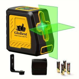 Laser Level, 100Ft Self Leveling Cross Line Lasers, Green Beam Leveler Tool, With Self-leveling, Manual, Pulse Mode, Lazer Level With 360 Degree Magne (Color: Yellow)