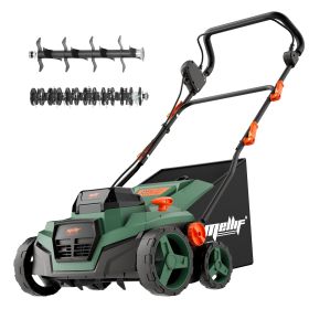 Cordless 15 Inch 2-in-1 Weed Cutter & Hole Punch, Compatible With Makita 18V Battery - Tools Only Batteries Without, 12 Gallon Collection Bag, Qu (Color: Green)