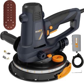Handheld Drywall Sander 810W, Electric Sander For Walls,Rough And Fine Sanding, 1500-2800RPM Variable Speed, Upgraded Pad, Adjustable Suction, Se (Option: Orangeblack)