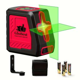 Laser Level, 100Ft Self Leveling Cross Line Lasers, Green Beam Leveler Tool, With Self-leveling, Manual, Pulse Mode, Lazer Level With 360 Degree Magne (Color: Red)