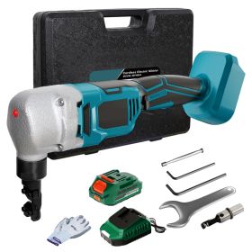 Cordless Metal Shear Pliers, Compatible With Makita18V Battery, 18 Gauge Brushless Electric Metal Shear Pliers With 2.0Ah Battery, Sheet Metal Sh (Color: Blue)